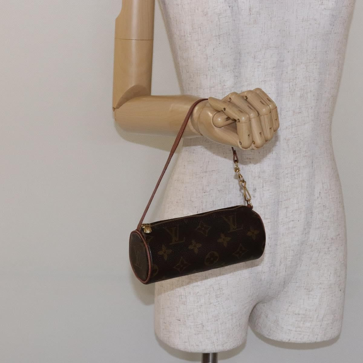 Louis Vuitton Papillon Pochette Monogram Canvas, BROWN, CANVAS, Clutche & pouche