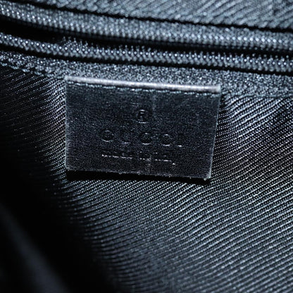 Gucci Bamboo Shoulder Bag GG Canvas, Black, Canvas, Shoulder Bag
