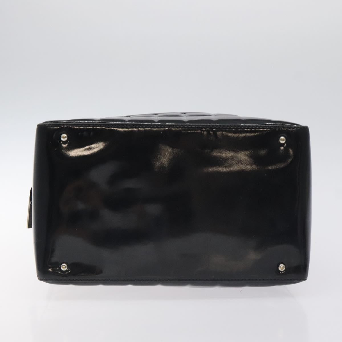 Chanel Chocolate Bar CC Bowler Bag Quilted Patent, BLACK, PATENT_LEATHER, Handbag