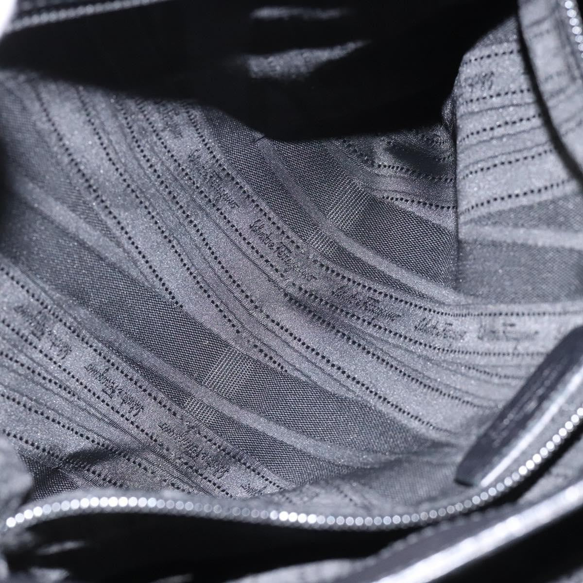 Salvatore Ferragamo Gancini handbag Leather, BLACK, LEATHER, Handbag