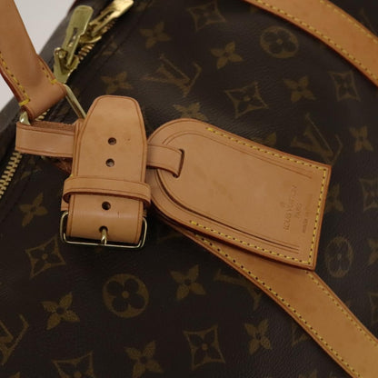 Louis Vuitton Keepall Bag Monogram Canvas, BROWN, CANVAS, Travel bag