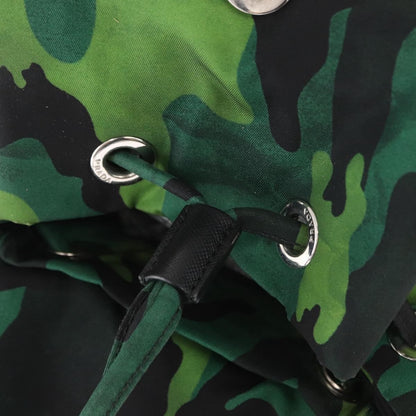 Prada Camouflage Backpack Tessuto, Green, Nylon, Backpack