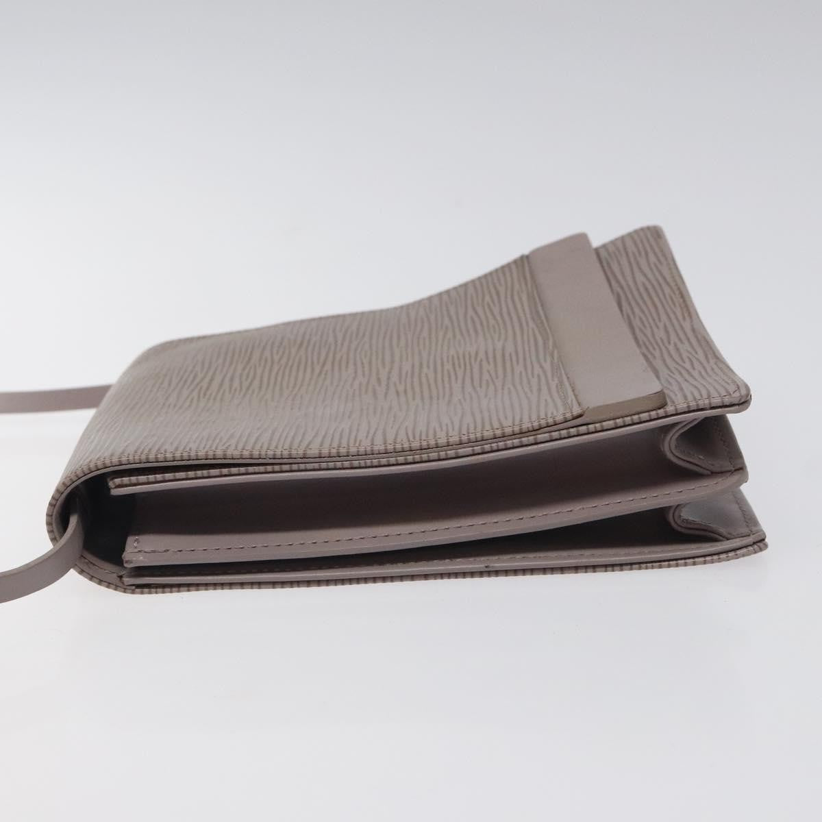 Louis Vuitton Biarritz Shoulder Bag Epi Leather, GRAY, LEATHER, Shoulder bag
