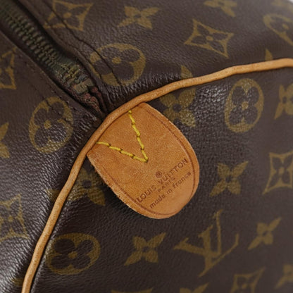 Louis Vuitton Keepall Bag Monogram Canvas, BROWN, CANVAS, Travel bag