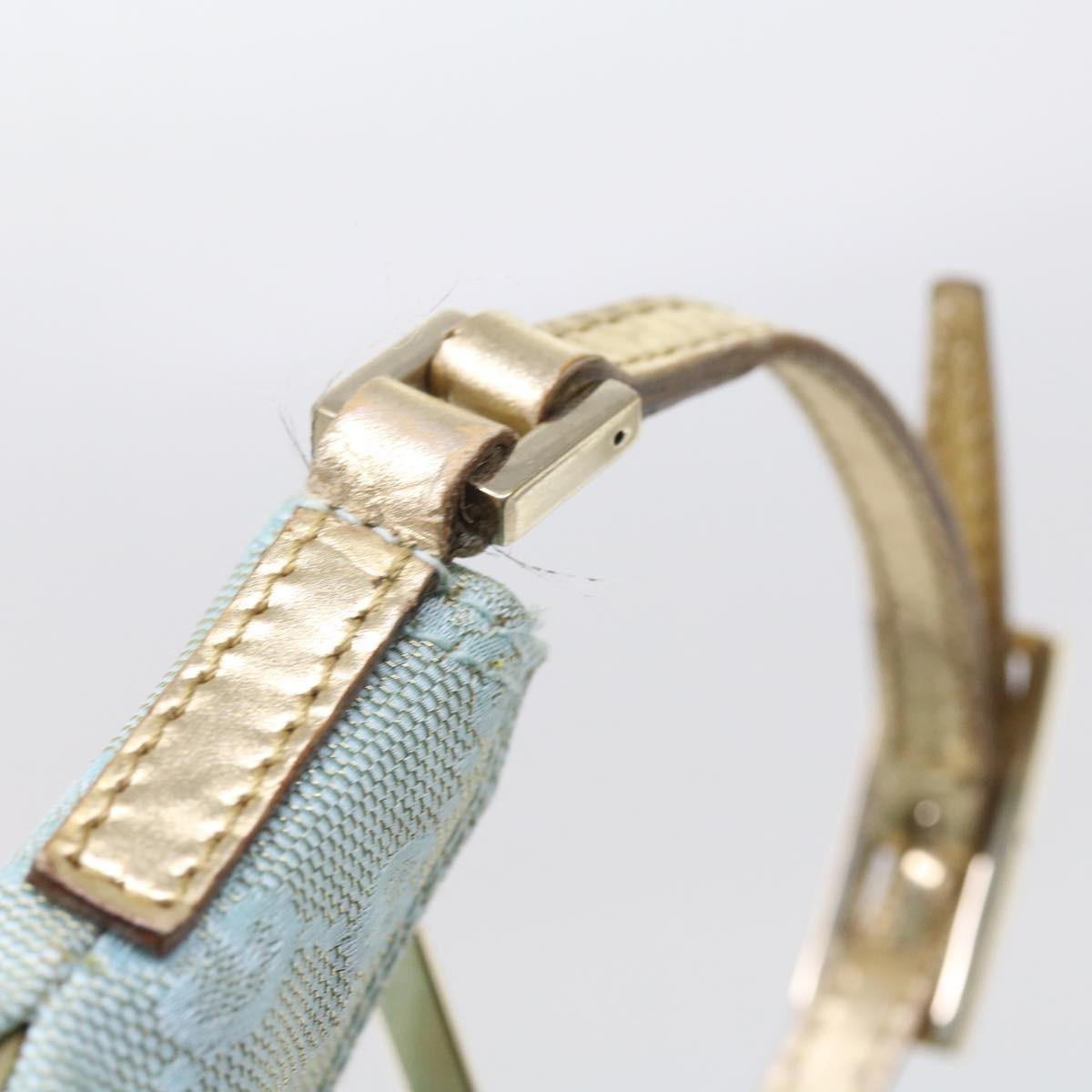 Gucci Vintage Pochette Shoulder Bag GG Canvas, BLUE, CANVAS, Clutche & pouche