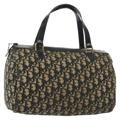 Christian Dior Vintage Trotter Boston Bag Diorissimo Canvas, NAVY, CANVAS, Travel bag