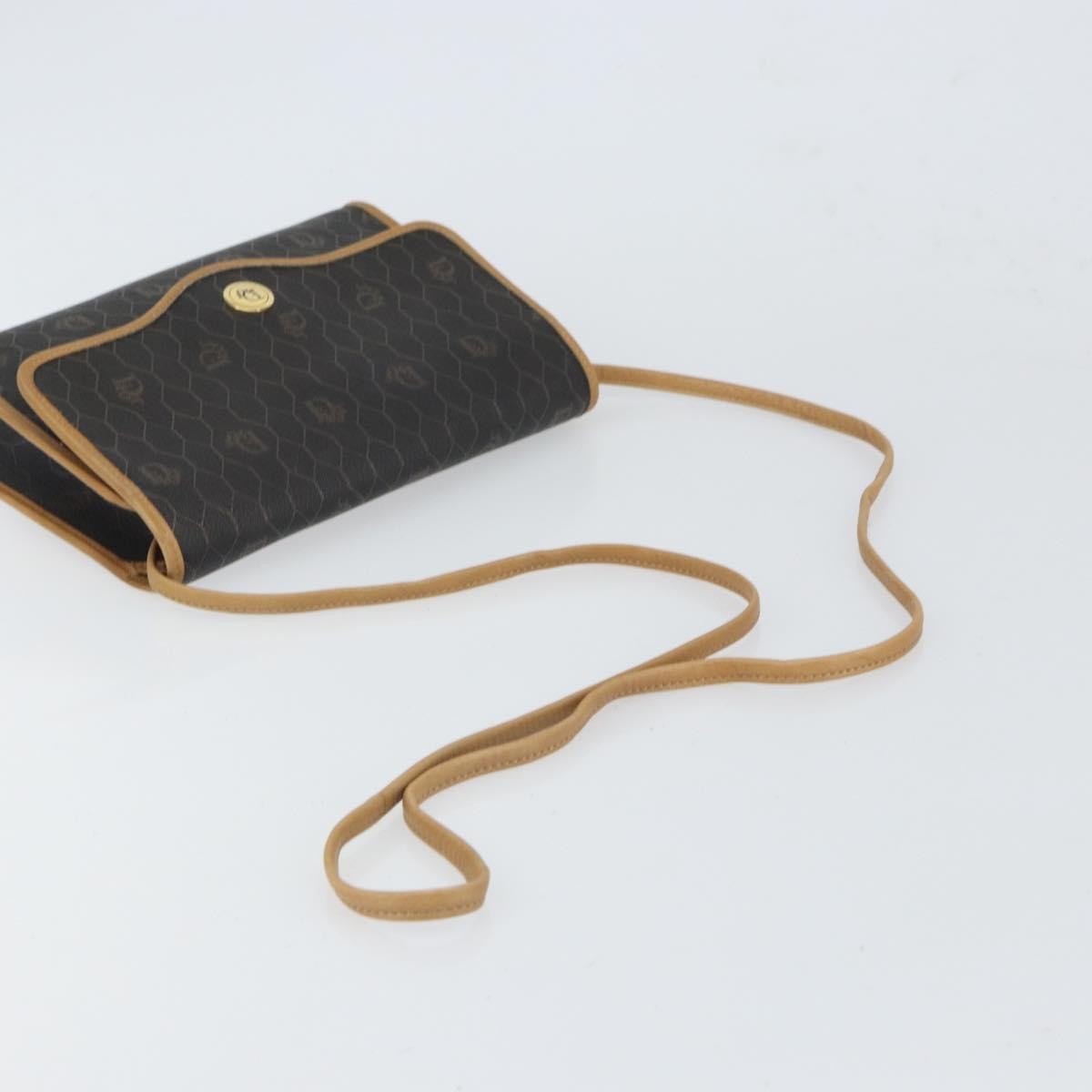 Christian Dior Vintage Honeycomb Shoulder Bag Canvas, BLACK, CANVAS, Shoulder bag