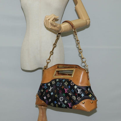 Louis Vuitton Judy Handbag Monogram Multicolor, BLACK, CANVAS, Handbag