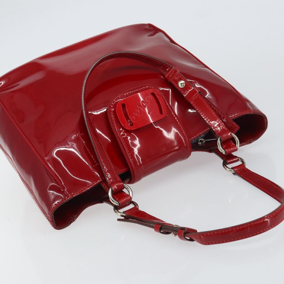 Salvatore Ferragamo Vintage Tote bag Patent Leather, Red, Patent Leather, Tote Bag