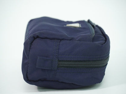 Prada Pochette Nylon, NAVY, NYLON, Clutche & pouche