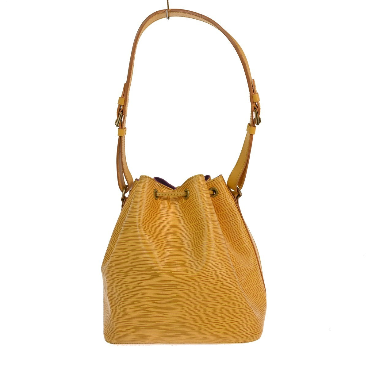 Louis Vuitton Petit Noe Handbag Epi Leather, Yellow, Leather, Shoulder Bag
