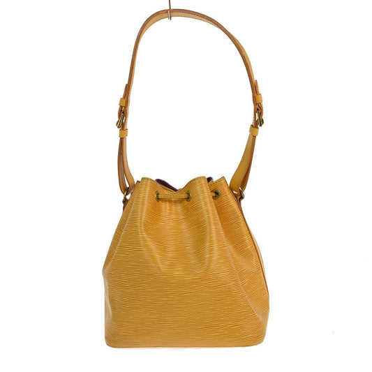 Louis Vuitton Petit Noe Handbag Epi Leather, Yellow, Leather, Shoulder Bag