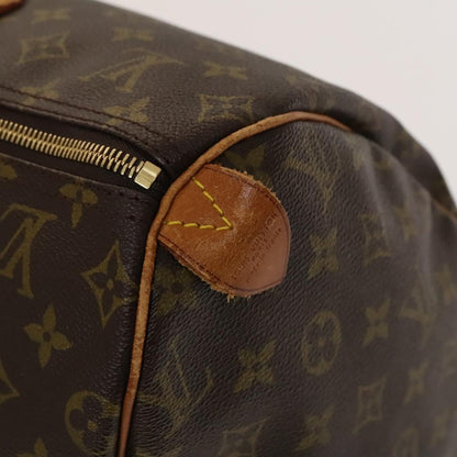 Louis Vuitton Speedy Handbag Monogram Canvas, BROWN, CANVAS, Handbag