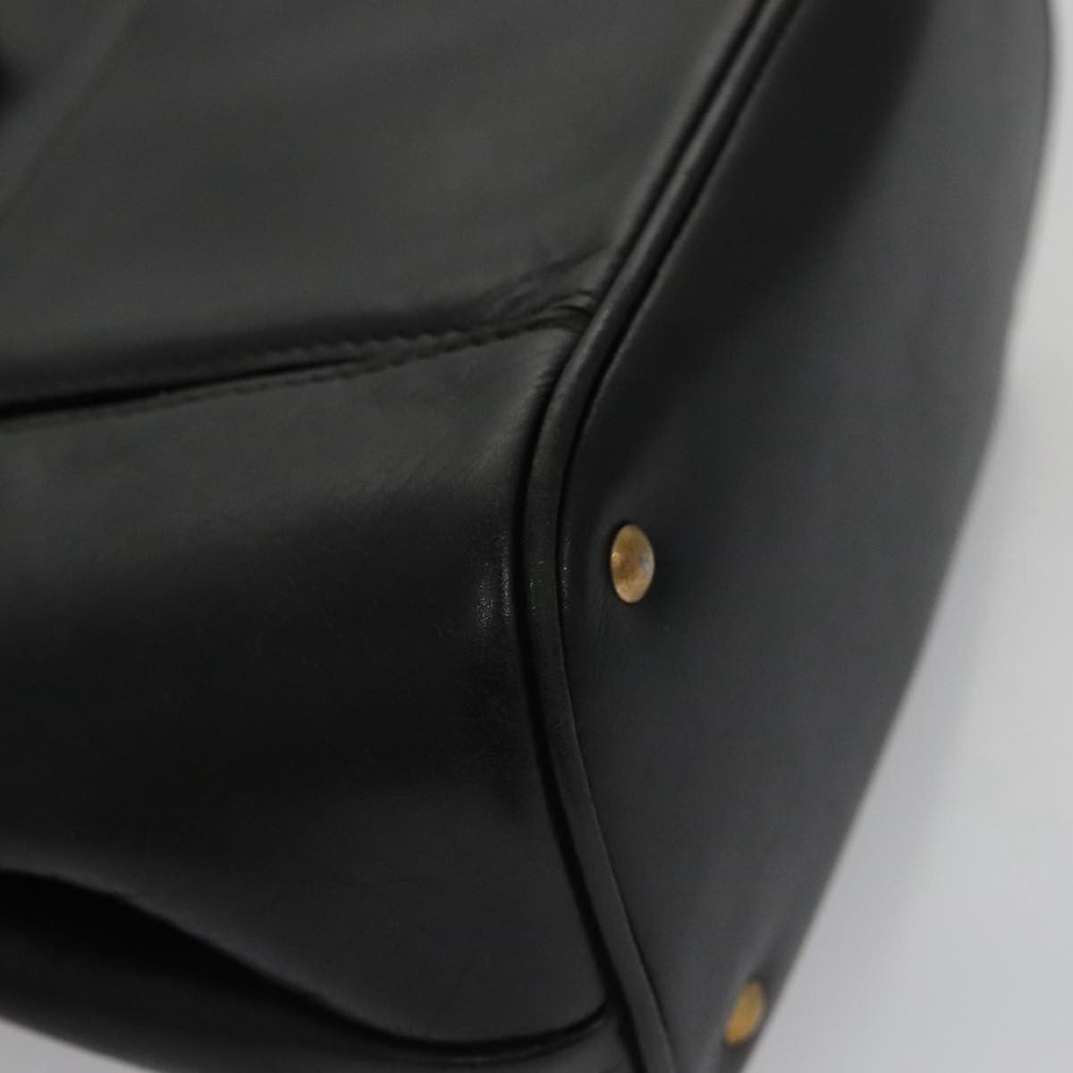 Celine Shoulder Bag Leather, BLACK, LEATHER, Shoulder bag