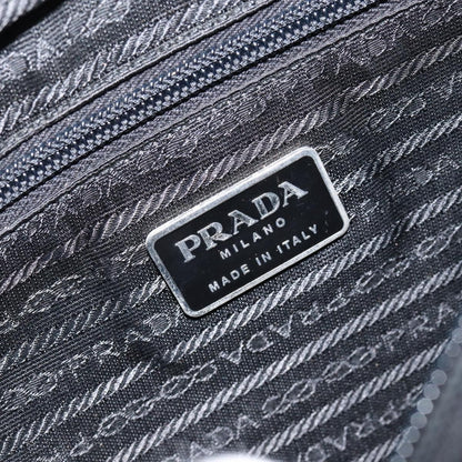 Prada Vintage Tote Tessuto, Black, Nylon, Tote Bag