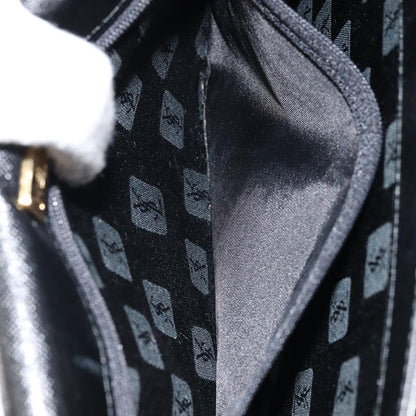 Saint Laurent Vintage Handbag Leather, BLACK, LEATHER, Handbag