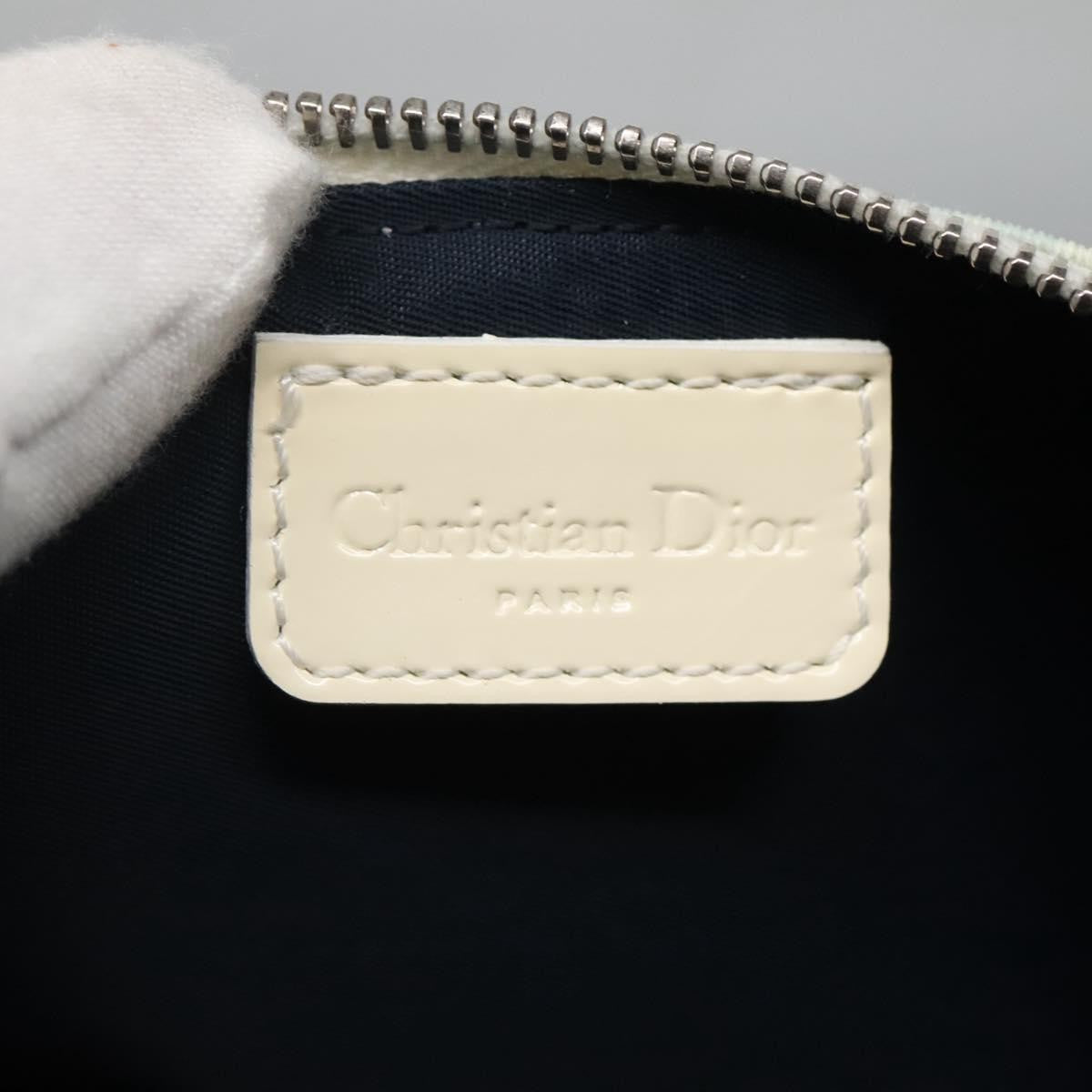 Christian Dior Vintage Saddle Bag Diorissimo Canvas, BLUE, CANVAS, Crossbody bag
