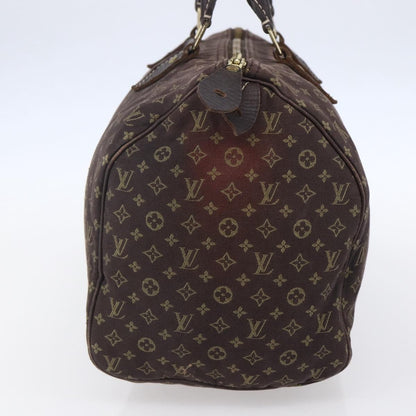 Louis Vuitton Speedy Handbag Mini Lin, BROWN, CANVAS, Handbag