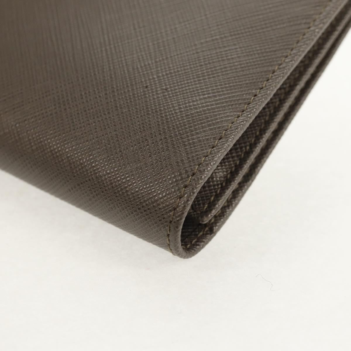 Salvatore Ferragamo Gancini Bifold Wallet Leather, GRAY, LEATHER, Wallets