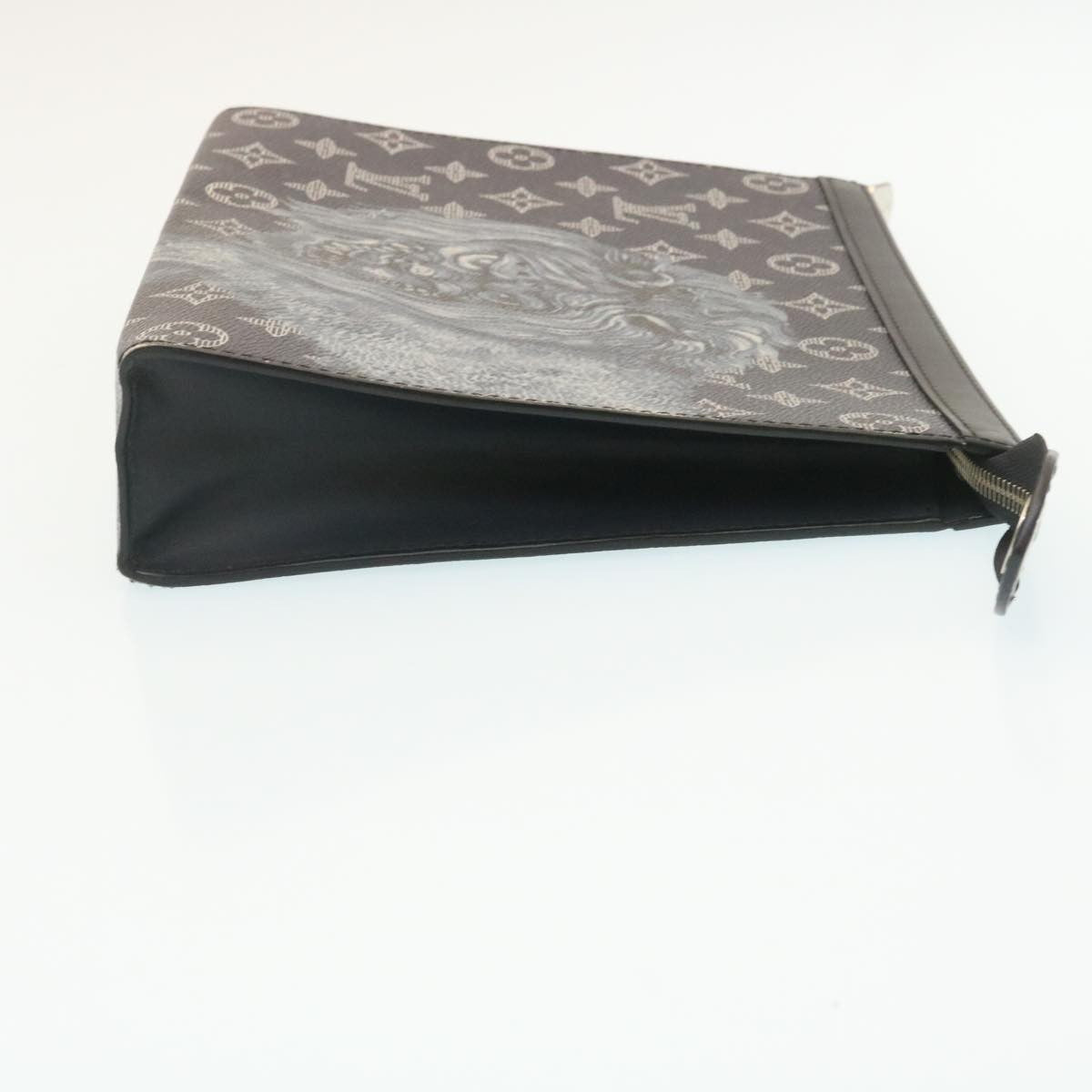 Louis Vuitton Pochette Voyage Limited Edition Chapman Savane Monogram Canvas, NAVY, CANVAS, Clutche & pouche