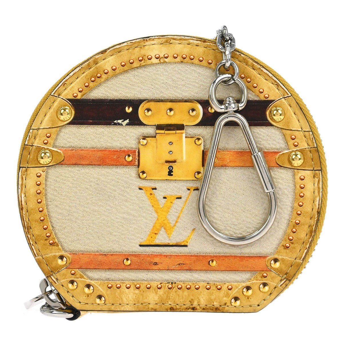 Louis Vuitton Porte Monnaie Coin Purse Limited Edition Monogram Cerises, BEIGE, LEATHER, Wallets
