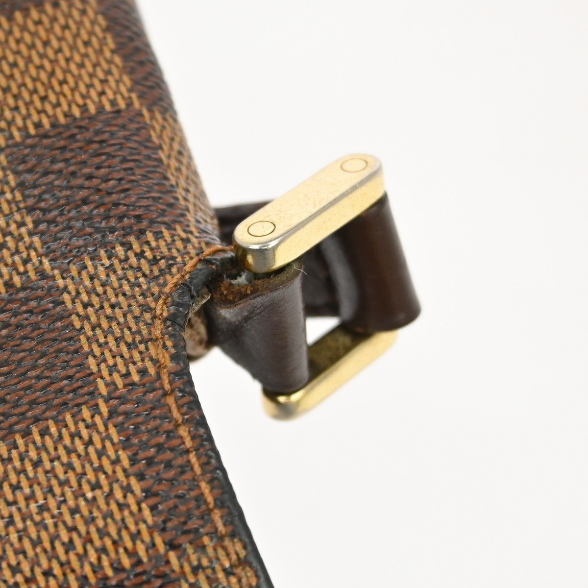 Louis Vuitton Musette Tango Handbag Damier, Brown, Canvas, Shoulder Bag