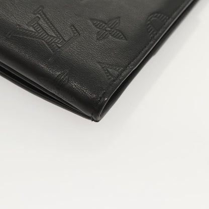 Louis Vuitton Hybrid Wallet Monogram Shadow Leather, Black, Leather, Wallet