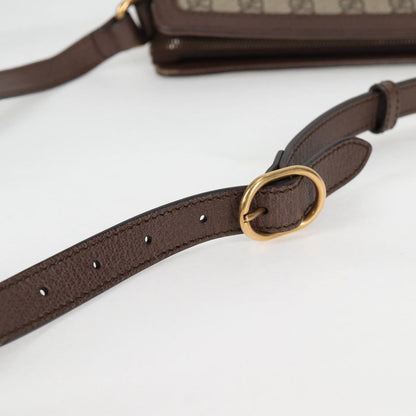 Gucci Ophidia Zip Shoulder Bag GG Coated Canvas, BEIGE, CANVAS, Shoulder bag