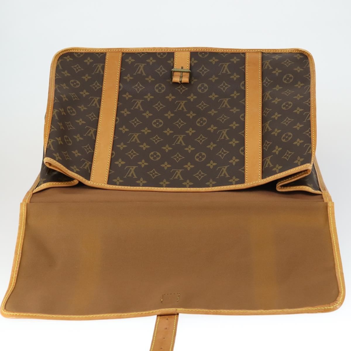 Louis Vuitton Sac Chasse Hunting Bag Monogram Canvas, BROWN, CANVAS, Travel bag