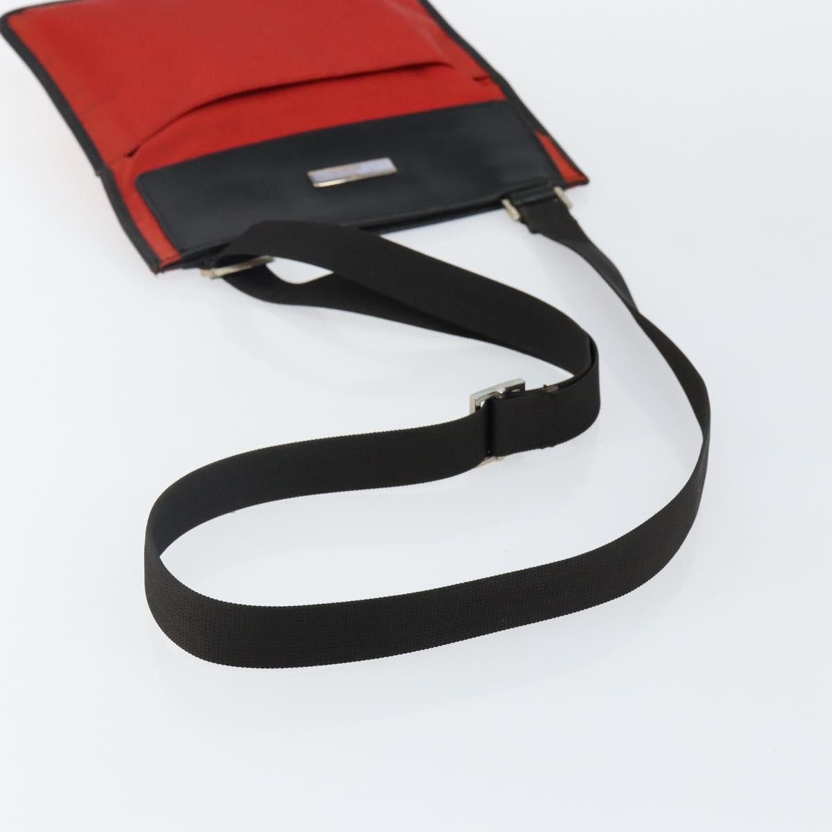 Gucci Front Pocket Messenger Nylon, RED, NYLON, Shoulder bag