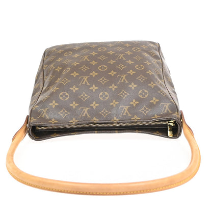 Louis Vuitton Looping Handbag Monogram Canvas, BROWN, CANVAS, Shoulder bag