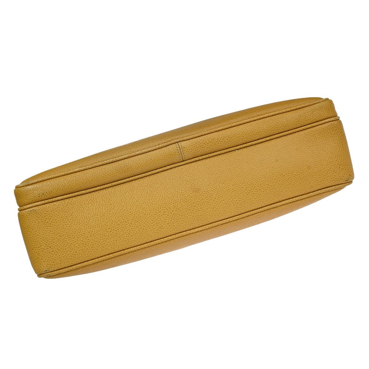 Chanel Vintage CC Front Pocket shoulder Bag Calfskin Leather, BEIGE, CALFSKIN, Shoulder bag