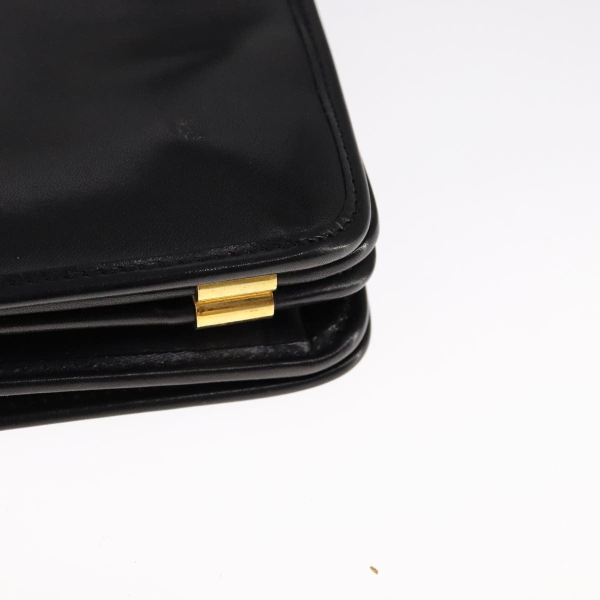 Christian Dior Vintage Shoulder Bag Leather, BLACK, LEATHER, Shoulder bag