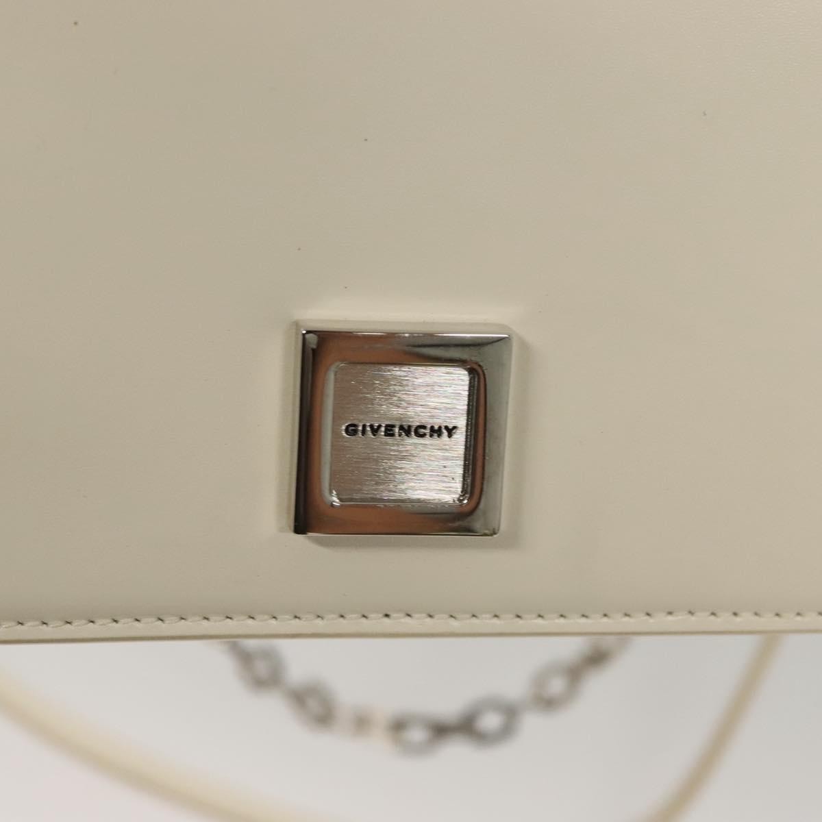 Givenchy 4G Chain Crossbody Bag Leather, WHITE, LEATHER, Crossbody bag