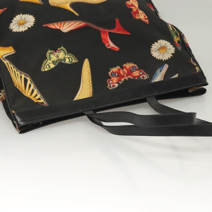 Salvatore Ferragamo Vintage Tote bag Canvas, BLACK, CANVAS, Tote bag