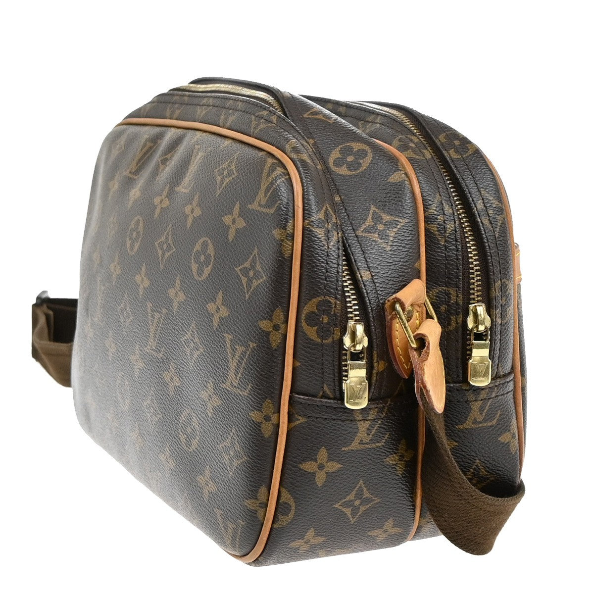 Louis Vuitton Reporter Bag Monogram Canvas, BROWN, CANVAS, Crossbody bag