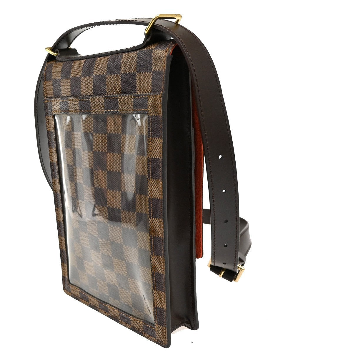 Louis Vuitton Portobello Messenger Damier, Brown, Canvas, Shoulder Bag