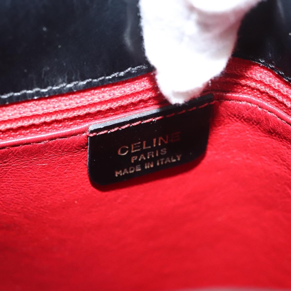 Celine Horse Carriage Shoulder bag Leather, BLACK, LEATHER, Shoulder bag