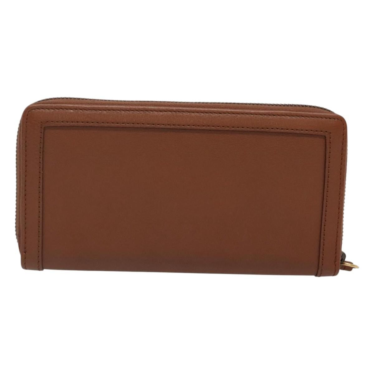 Gucci Diana Zip Around Wallet Leather, BROWN, LEATHER, Wallets