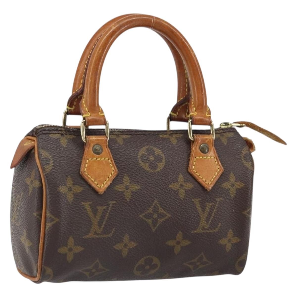Louis Vuitton Speedy Mini HL Handbag Monogram Canvas, BROWN, CANVAS, Handbag