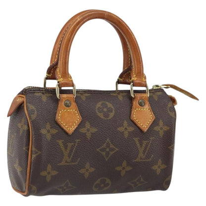 Louis Vuitton Speedy Mini HL Handbag Monogram Canvas, BROWN, CANVAS, Handbag