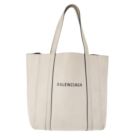 Balenciaga Everyday Tote Leather, WHITE, LEATHER, Tote bag
