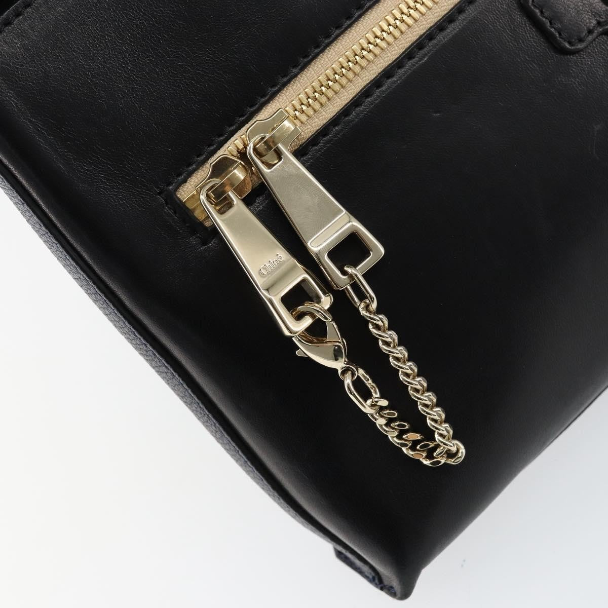 Chloe Cassie Shoulder Bag Leather, BLACK, LEATHER, Shoulder bag