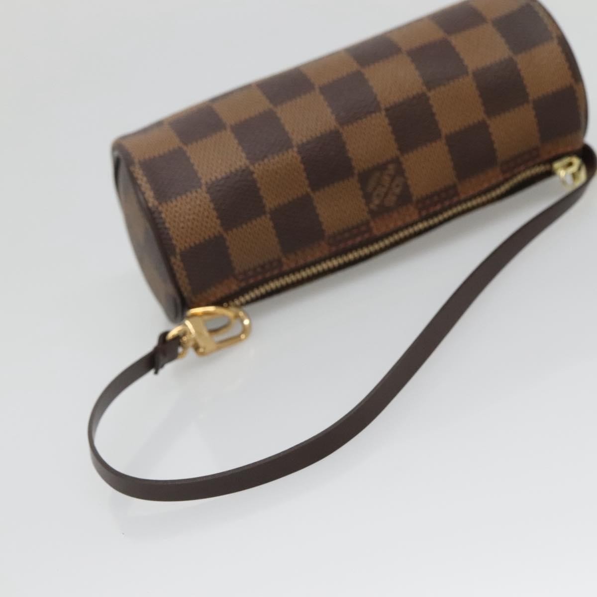 Louis Vuitton Papillon Pochette Damier, BROWN, CANVAS, Handbag