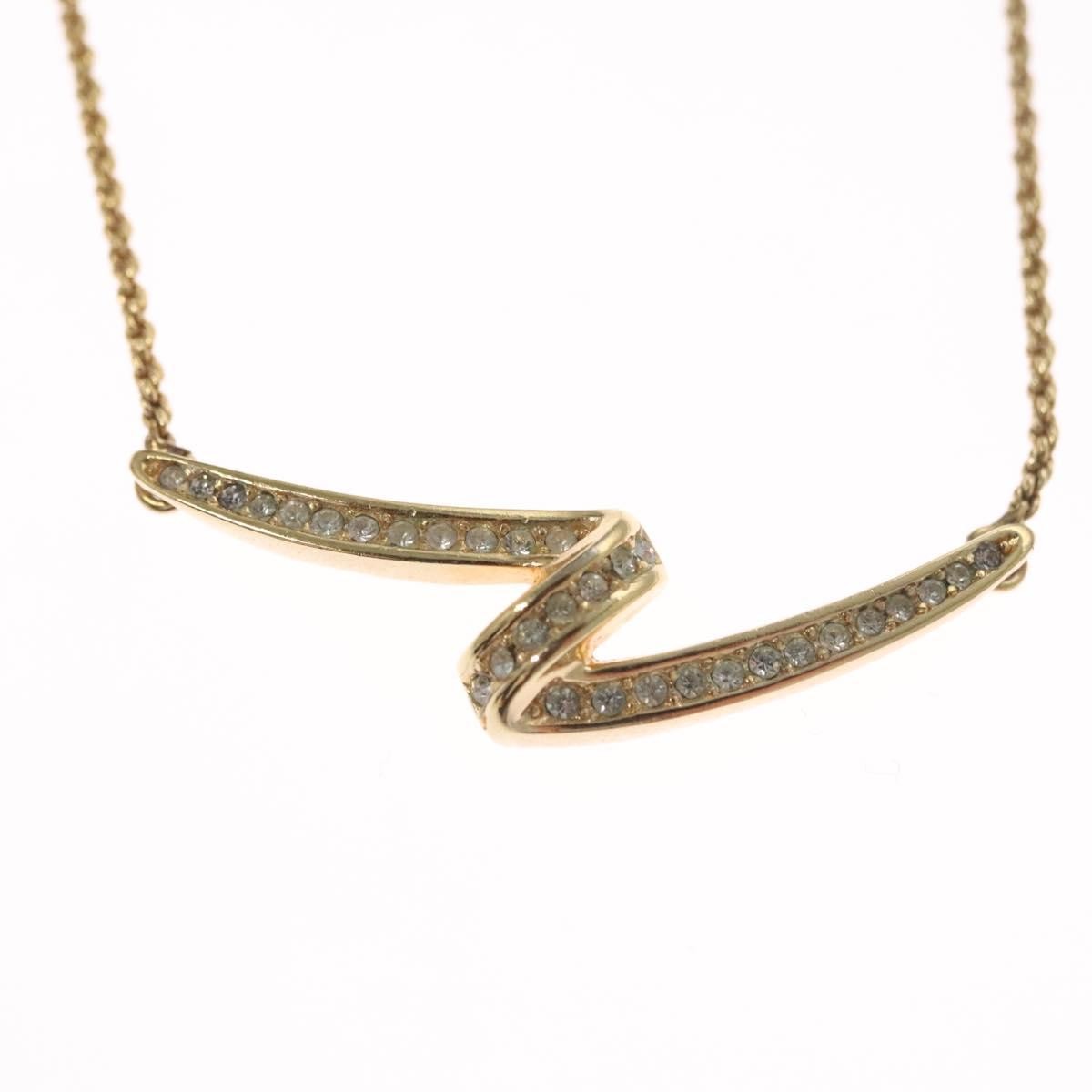 Christian Dior CD Pendant Necklace Gold-plated, GOLD, METAL, Necklace