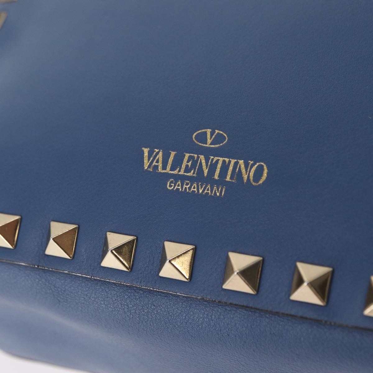 Valentino Garavani Rockstud Camera Crossbody Bag Leather, BLUE, LEATHER, Clutche & pouche
