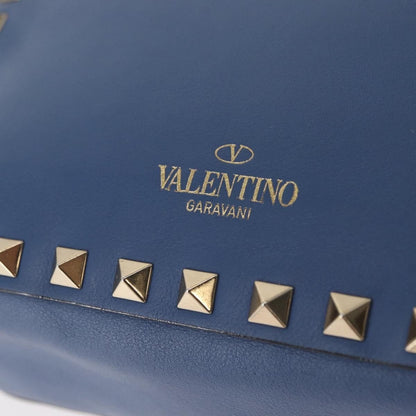Valentino Garavani Rockstud Camera Crossbody Bag Leather, BLUE, LEATHER, Clutche & pouche