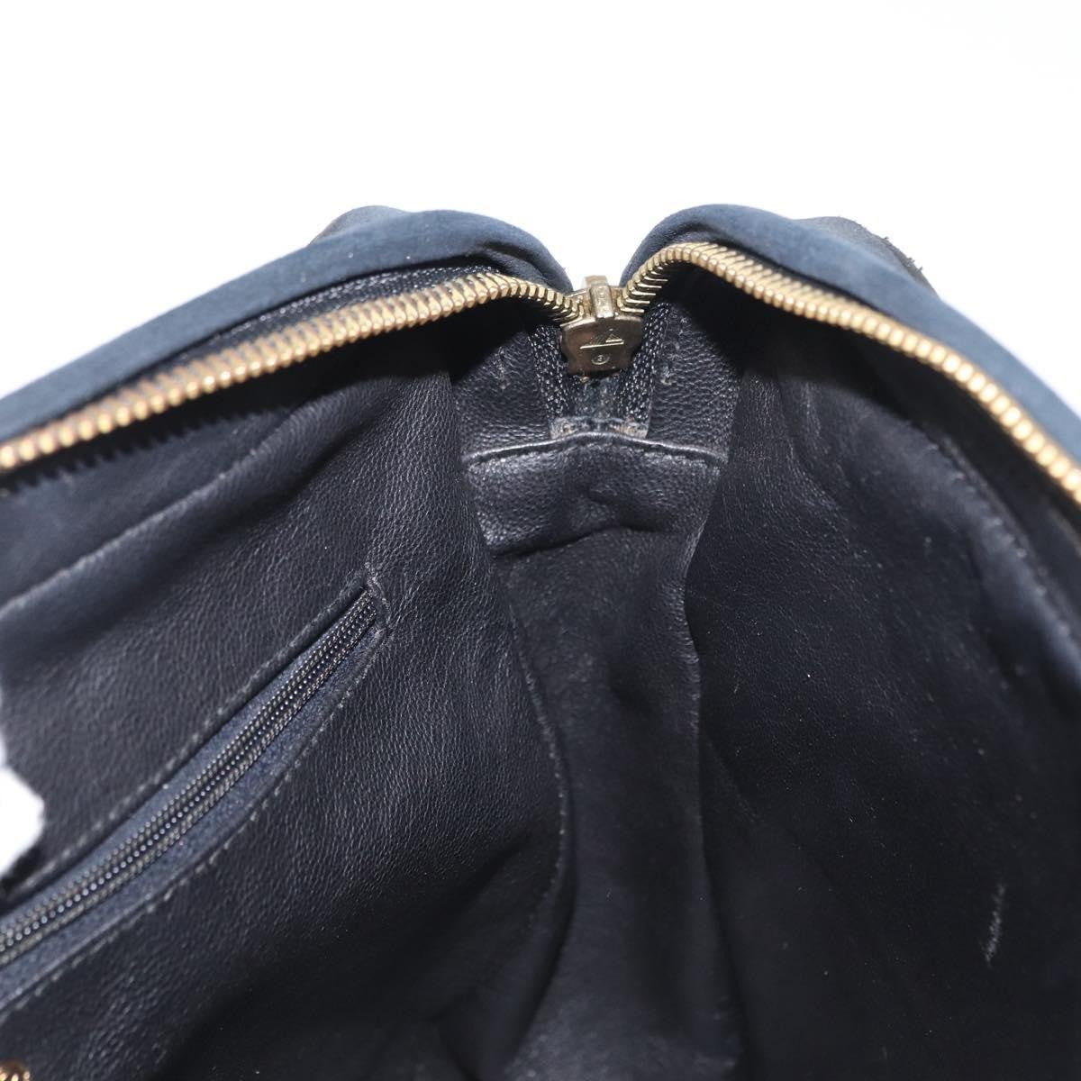 Chanel Vintage Front Pocket Camera Bag Leather, Black, Leather, Shoulder Bag