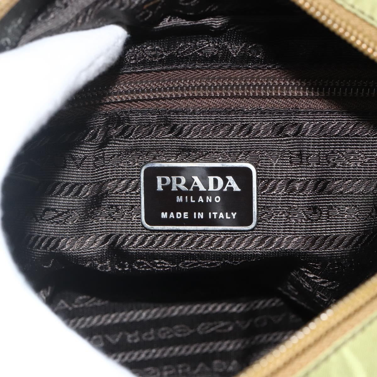 Prada Vintage Tote Tessuto, Khaki, Nylon, Tote Bag