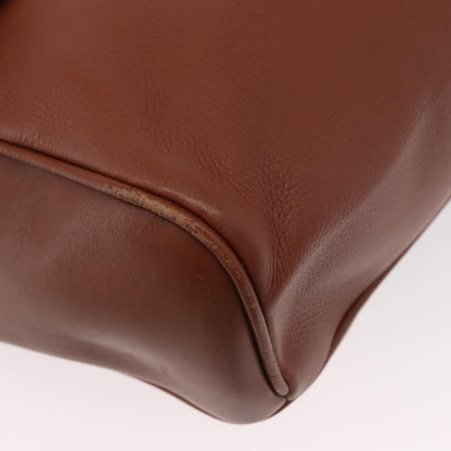 Gucci Vintage Handbag Leather, BROWN, LEATHER, Handbag